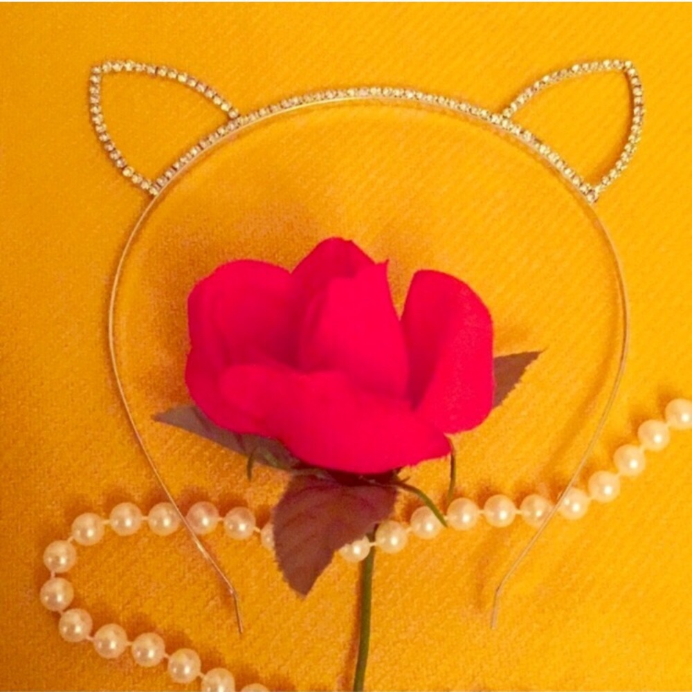 Rhinestone Cat Ears Headband